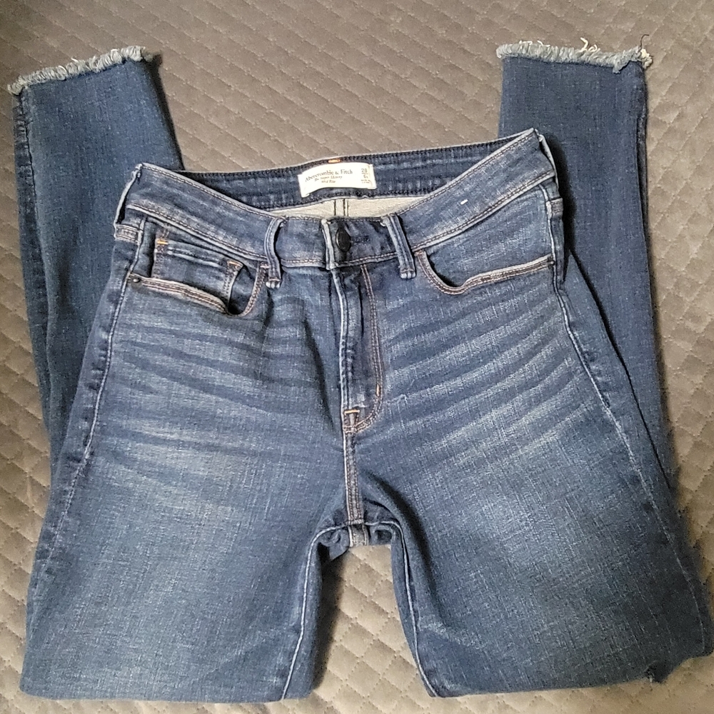 Abercrombie & Fitch Super Skinny Mid Rise Jeans 28 / 6 - Picture 6 of 12